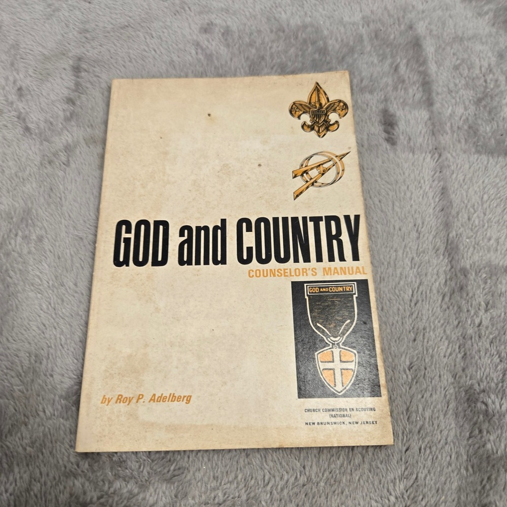 God and Country Counselors Manual Boy Scouts Roy Adelberg 1970 Vintage Book